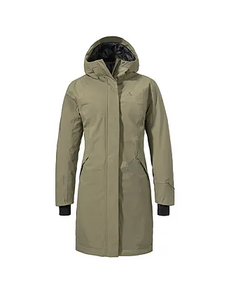 SCHÖFFEL | Cappotto invernale da donna Style Gregale con cappuccio | olive